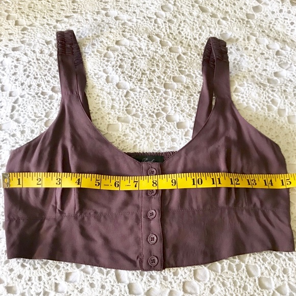 Honey Punch Button-Up Crop Top - Picture 6 of 8